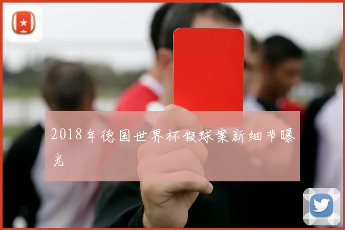 2018年德国世界杯假球案新细节曝光